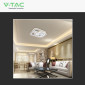 Immagine 5 - V-Tac VT-84040 Plafoniera LED a Superficie 80W SMD Changing Color CCT Dimmerabile con Telecomando Colore Bianco - SKU 24176