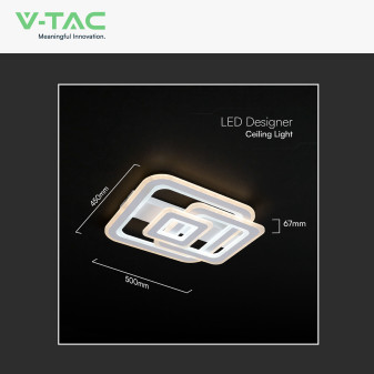 V-Tac VT-84040 Plafoniera LED a Superficie 80W SMD CCT