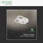 Immagine 8 - V-Tac VT-84040 Plafoniera LED a Superficie 80W SMD Changing Color CCT Dimmerabile con Telecomando Colore Bianco - SKU 24176