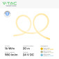 Immagine 5 - V-Tac VT-565 Neon Flex LED 16W/m SMD Monocolore 24V - Bobina da 20 metri - SKU 24502 / 24503 / 24504