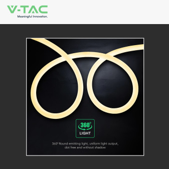 V-Tac VT-565 Neon Flex LED 16W/m SMD Monocolore 24V da 20 metri