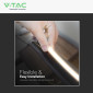 Immagine 10 - V-Tac VT-567 Neon Flex LED 11W/m SMD Monocolore 120 LED/m 24V - Bobina da 10 metri - SKU 24505 / 24506 / 24507