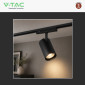 Immagine 7 - V-Tac VT-40012 Faretto LED Magnetico da Binario 10W 48V Track Light COB Colore Nero - SKU 24400 / 24401 / 24402
