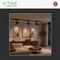 Immagine 8 - V-Tac VT-40012 Faretto LED Magnetico da Binario 10W 48V Track Light COB Colore Nero - SKU 24400 / 24401 / 24402