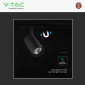 Immagine 10 - V-Tac VT-40012 Faretto LED Magnetico da Binario 10W 48V Track Light COB Colore Nero - SKU 24400 / 24401 / 24402