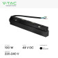 Immagine 2 - V-Tac Alimentatore Magnetico per Track Lights 100W 48V Per Uso Interno - SKU 24149