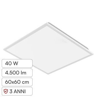 V-Tac VT-61043 Pannello LED Quadrato 60x60 20W SMD a Incasso