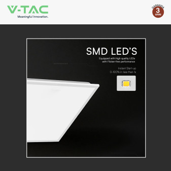 V-Tac VT-61043 Pannello LED Quadrato 60x60 20W SMD a Incasso