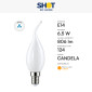 Immagine 2 - Bot Lighting Shot Lampadina LED E14 6,5W Candela C35 Vetro Bianco - mod. MLD2006F2