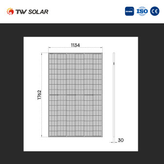 TW Solar Pannelli Solari Fotovoltaici 470W TIER 1 TOPCon IP68