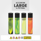 Immagine 2 - Clipper Large Accendino a Pietrina Grande Ricaricabile con Fantasia Nebula Mix 5 - Box da 48 Accendini