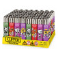 Immagine 1 - Clipper Large Accendino a Pietrina Grande Ricaricabile con Fantasia Sport - Box da 48 Accendini