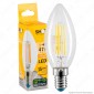 Immagine 1 - Bot Lighting Lampadina LED E14 5W Candela Filamento Dimmerabile -