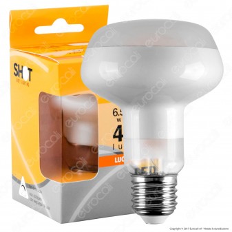 Bot Lighting Lampadina LED E27 6,5W Bulb Reflector R80 Frost Filamento