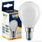 Immagine 1 - Bot Lighting Lampadina LED E14 4,5W MiniGlobo P45 Milky Filamento -