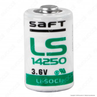 Saft Batteria Al Litio LS 14250 1/2 Stilo AA - Batteria Singola