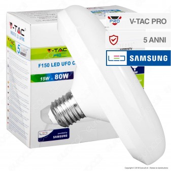 V-Tac PRO VT-216 Lampadina LED E27 15W Ufo Chip Samsung - SKU 213 / 214