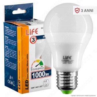 Life Serie GF Lampadina LED E27 10W Bulb A60