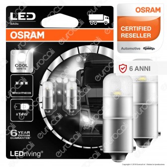 Osram LEDriving PREMIUM Lampade LED da Interno Retrofit - 2 Lampadine T4W