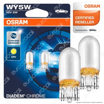 Osram Diadem Chrome Luci di Segnalazione- 2 Lampadine WY5W