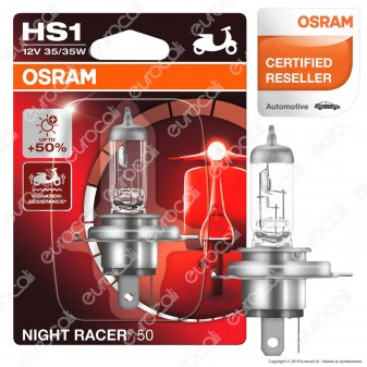 Osram Night Racer 50 Lampada per Moto 35W - Lampadina HS1