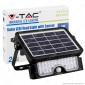 Immagine 1 - V-Tac VT-777-5 Lampada da Muro LED 5W con Pannello Solare e Sensore