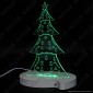 Immagine 5 - Lampada Albero di Natale in Plexiglass con Disegni Incisi al Laser e