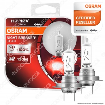 Osram Night Breaker Silverstar 55W - 2 Lampadine H7