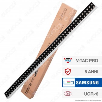V-Tac PRO VT-7-61 Lampada LED a Sospensione Linear Light 60W Chip Samsung White Body Dimmerabile - SKU 606