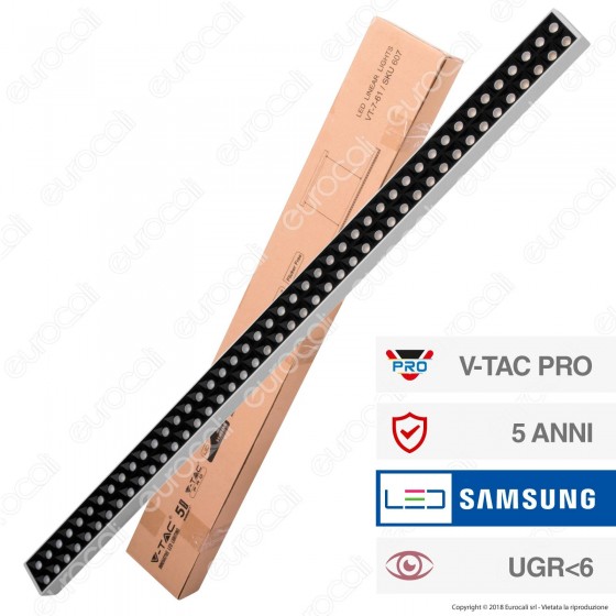 V-Tac PRO VT-7-61 Lampada LED a Sospensione Linear Light 60W Chip V-Tac PRO VT-7-61 Lampada LED a Sospensione Linear Light 60W Chip