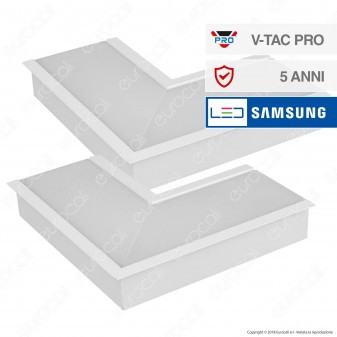V-Tac PRO VT-7-42L Coppia di Lampade LED Raccordo a Incasso Linear Light 10W Chip Samsung White Body - SKU 395