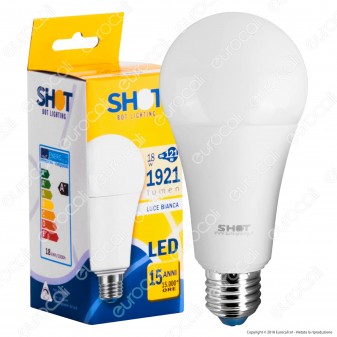 Bot Lighting Shot Lampadina LED E27 Goccia 18W Bulb A67 - mod. ELD1018X2 / ELD1018X3 / ELD1018X1