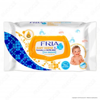 Fria Salviette Baby Igiene con Formula Nutri Milk - 72 Salviettine