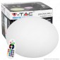 Immagine 1 - V-Tac VT-7801 Sfera Ovale Multicolor LED RGB 1W Ricaricabile con Telecomando IP67 - SKU 40141