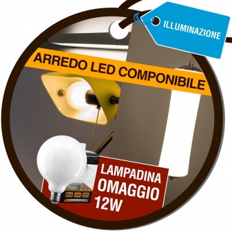 Lampadina Intereurope Light Globo G125 12W Omaggio Acquistando Arredo LED Componibile
