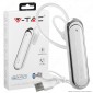 Immagine 1 - V-Tac VT-6800 Auricolare Bluetooth Headset Colore Bianco - SKU 7703