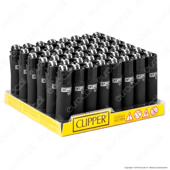 Clipper Micro Fantasia Soft Black - Box da 48 Accendini Clipper Micro Fantasia Soft Black - Box da 48 Accendini