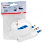 Immagine 1 - CFG Adattatore Singolo Salvaspazio Schuko Colore Bianco Spina 16A - per Interno - mod. ES012