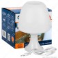 Immagine 1 - Velamp Lampada da Tavolo Mushroom con Portalampada per Lampadine E14 - mod. TL1010