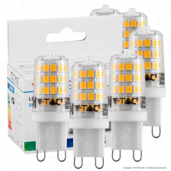 V-Tac VT-2243 Super Saver Pack Confezione 6 Lampadine LED GU9 3W - SKU 2745