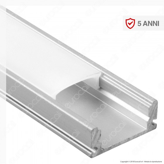 V-Tac VT-8113 Profilo in Alluminio per Strisce LED - Lunghezza 2 V-Tac VT-8113 Profilo in Alluminio per Strisce LED - Lunghezza 2