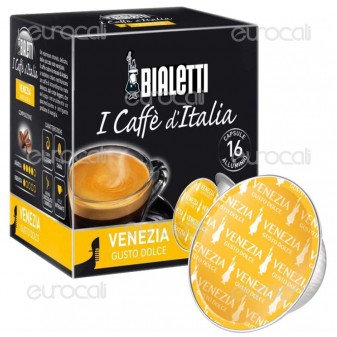 16 Capsule Caffè Bialetti Venezia Gusto Dolce Cialde Originali Bialetti