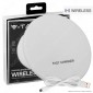 Immagine 1 - V-Tac VT-1210 Caricatore Wireless Compatibile con Ricarica QI Output 10W Colore Bianco - SKU 7709