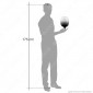 Immagine 4 - Daylight Lampadina E27 Filamento LED a Spirale 4W Tubolare XL con Vetro Nero Sfumato Dimmerabile - mod. 700262.00A
