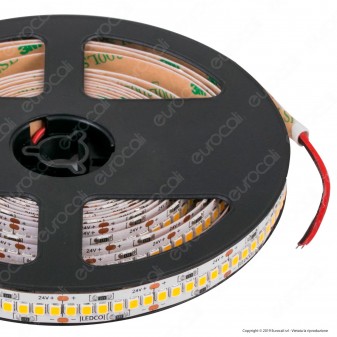 LEDCO Striscia LED 2835 Monocolore 240 LED/metro 24V IP65 con Nano Particelle - Bobina da 5 metri