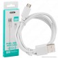 Immagine 1 - V-Tac VT-5301 Pearl Series USB Data Cable Micro USB Cavo Colore Bianco 1m - SKU 8480