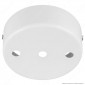 Immagine 1 - FAI Rosone Cilindrico in Metallo 3 Fori Colore Bianco Lucido - mod. 1159/BI/3