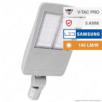 V-Tac PRO VT-102ST Lampada Stradale LED 100W Lampione SMD Chip Samsung Fascio Luminoso Type 3M - SKU 883 / 884
