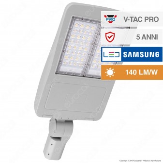 V-Tac PRO VT-122ST Lampada Stradale LED 120W Lampione SMD Chip Samsung Fascio Luminoso Type 3M - SKU 885 / 886