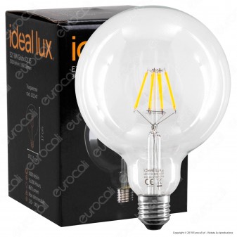 Ideal Lux Lampadina LED E27 8W Globo G125 Filamento - mod. 101347 / 153988 